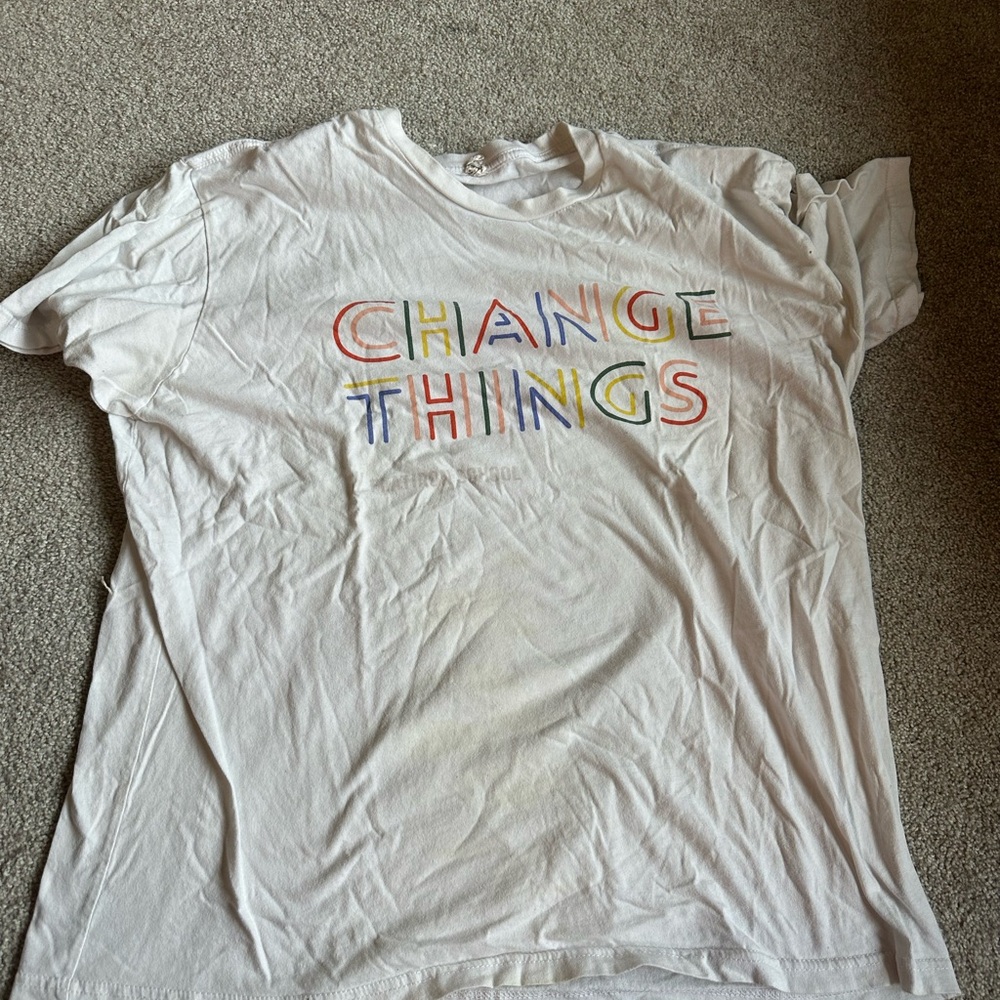 XL pride month t-shirt White Graphic Tee - Change Things